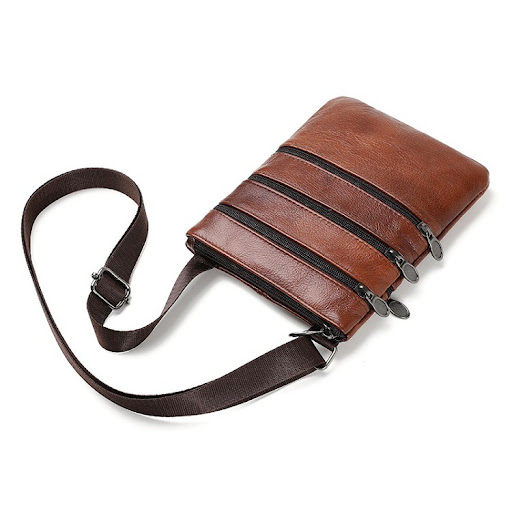 Title 1, Mens Genuine Cowhide Bag, Shoulder Casual Fash...