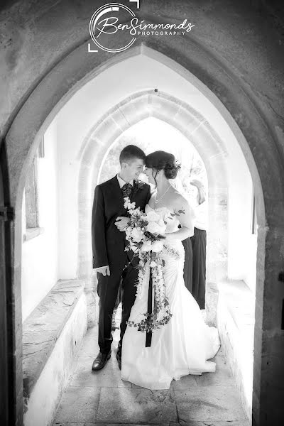 Wedding photographer Ben Simmonds (bensimmondsphoto). Photo of 2 July 2019