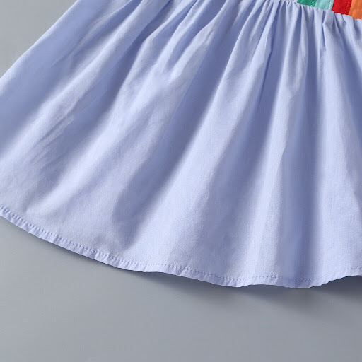 Title 4, Girls Fashion Rainbow Print Princess Dress Ador...