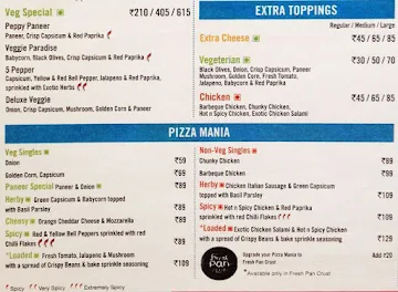 Domino's Pizza menu 