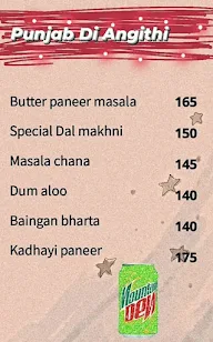 Punjabi D' Hatti menu 1