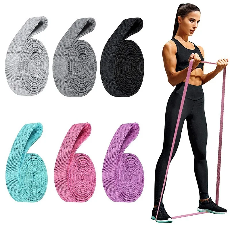 Faixa Elástica de Yoga de 2M para Alongamento Fitness Melhore a Flexibilidade e Força Ideal para Yoga Pilates e Exercícios em Casa