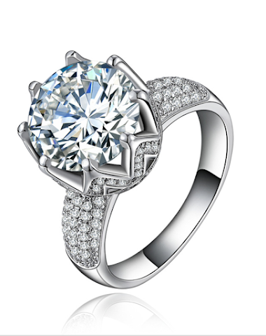 MDEAN MSR064 Fashion Zircon Ring Ex - 2