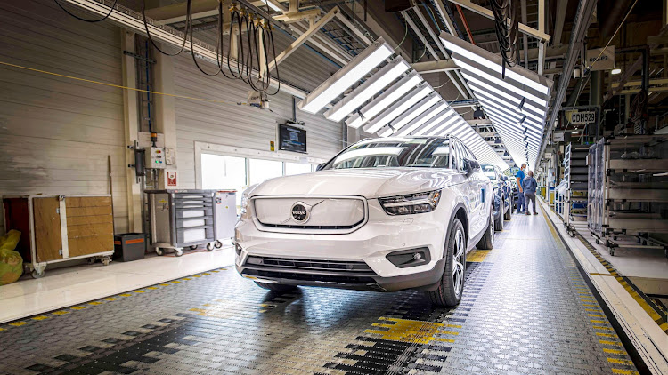 Volvo XC40 Recharge production in Ghent, Belgium.