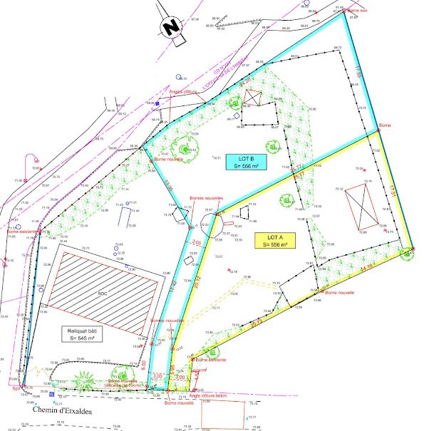 Vente terrain  566 m² à Mouguerre (64990), 199 000 €