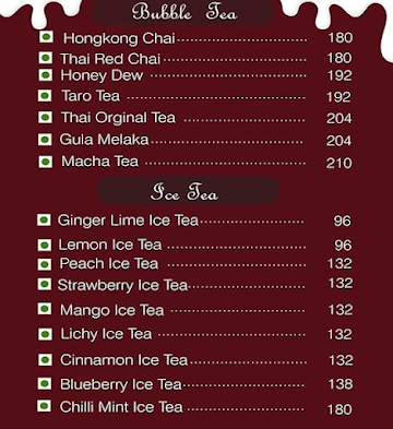 Waffo's Treeat menu 