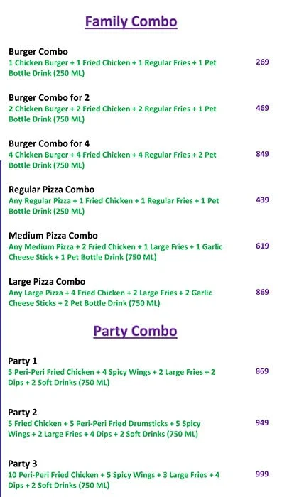 Purple elephant menu 