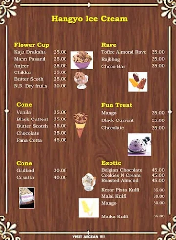 Hotel Sai Angan menu 