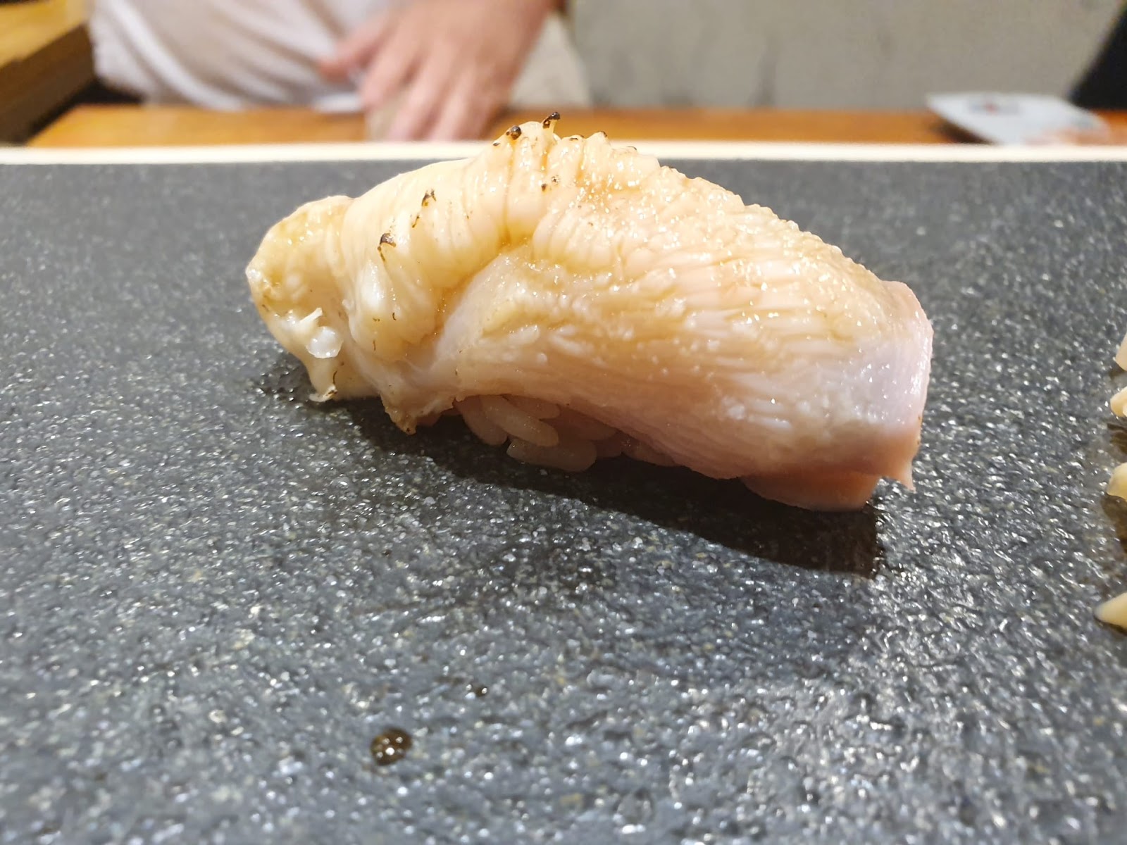 white fish sushi at Misaki Nobu 