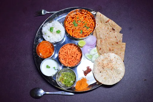 Sev Bhaji Thali