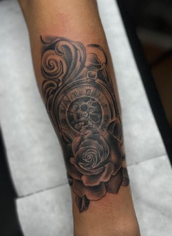 Clock And Rose