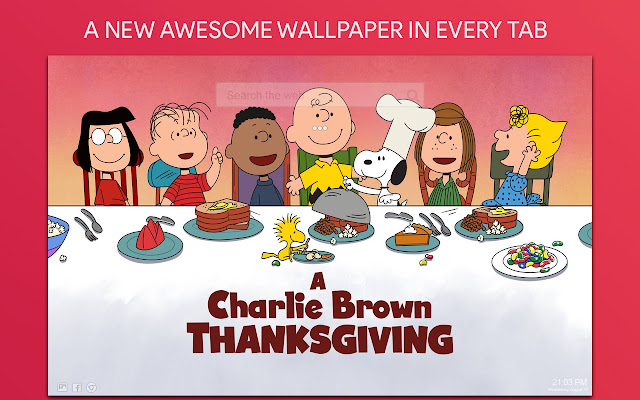 Charlie Brown Thanksgiving Wallpaper New Tab