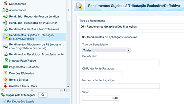 Declarar rendimento COE no Imposto de Renda