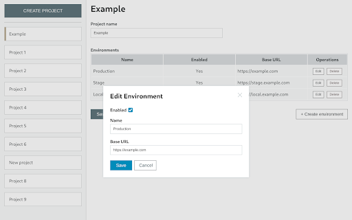 Environment switcher 2.0