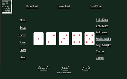 Social Distancing Yahtzee