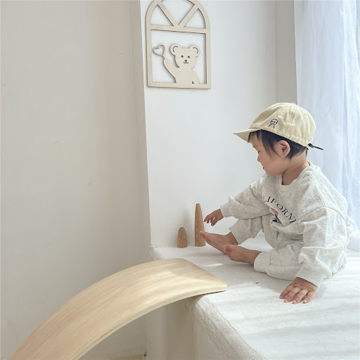 Title 5, Childrens Cartoon Bear Leisure Sports Suit. Co...