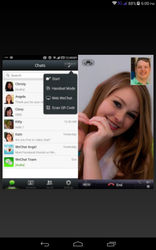 Android application china chat room screenshort