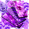 Purple rose live wallpaper icon