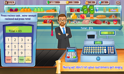 Supermarket Cash Register Sim (Mod Money)