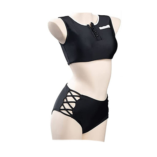 Title 4, Kimetsu No Yaiba Swimming Cosplay Anime Swimsui...