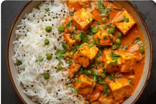 Matar Paneer Rice Bowl