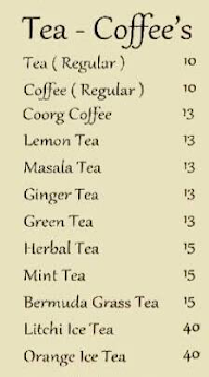 Bhola Tea Stall menu 1