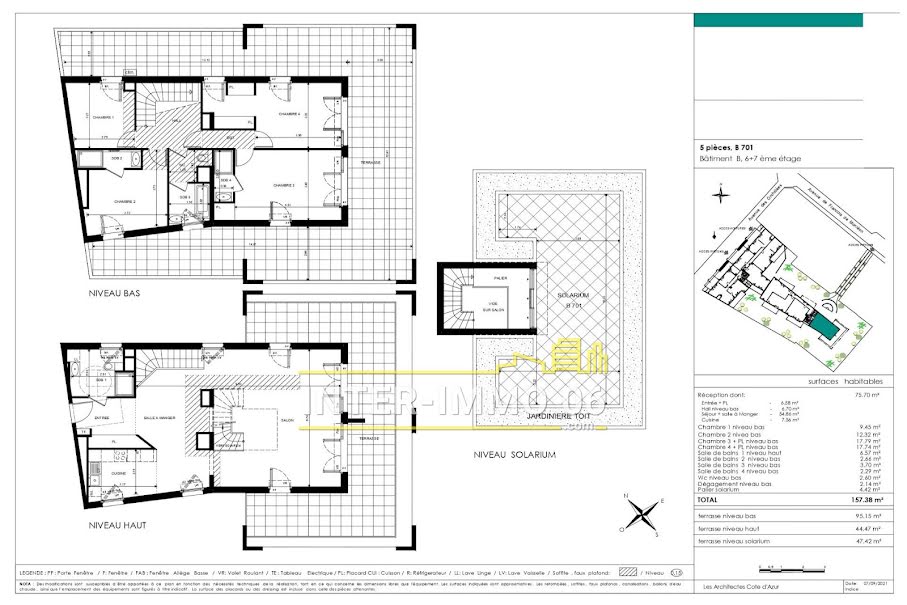 Vente appartement 5 pièces 157.38 m² à Roquebrune-Cap-Martin (06190), 2 356 000 €