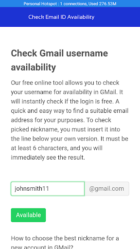 Email ID Generator Suggestions