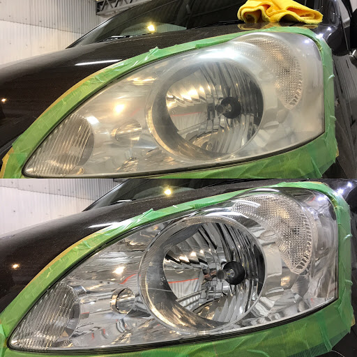 ホンダ ライフを華麗にカスタム By Iry Tomo 2019 04 18 代車のライフくん Iry号ヘッドライト磨きbefore Afterひどく白ボケたモールb Cartune