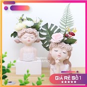 Bình Hoa Cô Gái𝙎𝙄𝙀𝙐 𝙎𝘼𝙇𝙀lọ Cắm Hoa, Chậu Trồng Cây, Trồng Sen Đá Decor