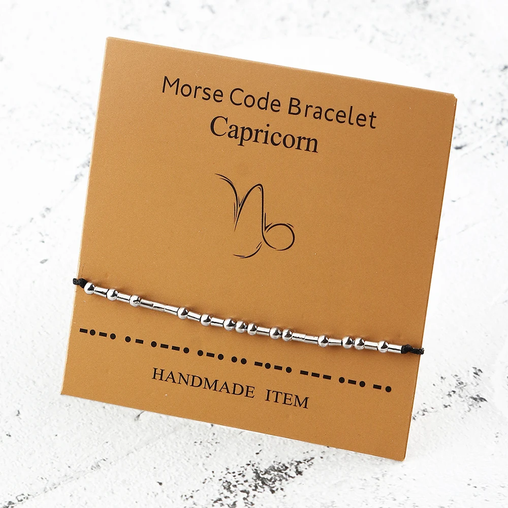 Title 6, Brazalete de pareja versátil con código Morse d...