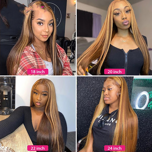 Title 4, Womens colored medium length straight hair wig...