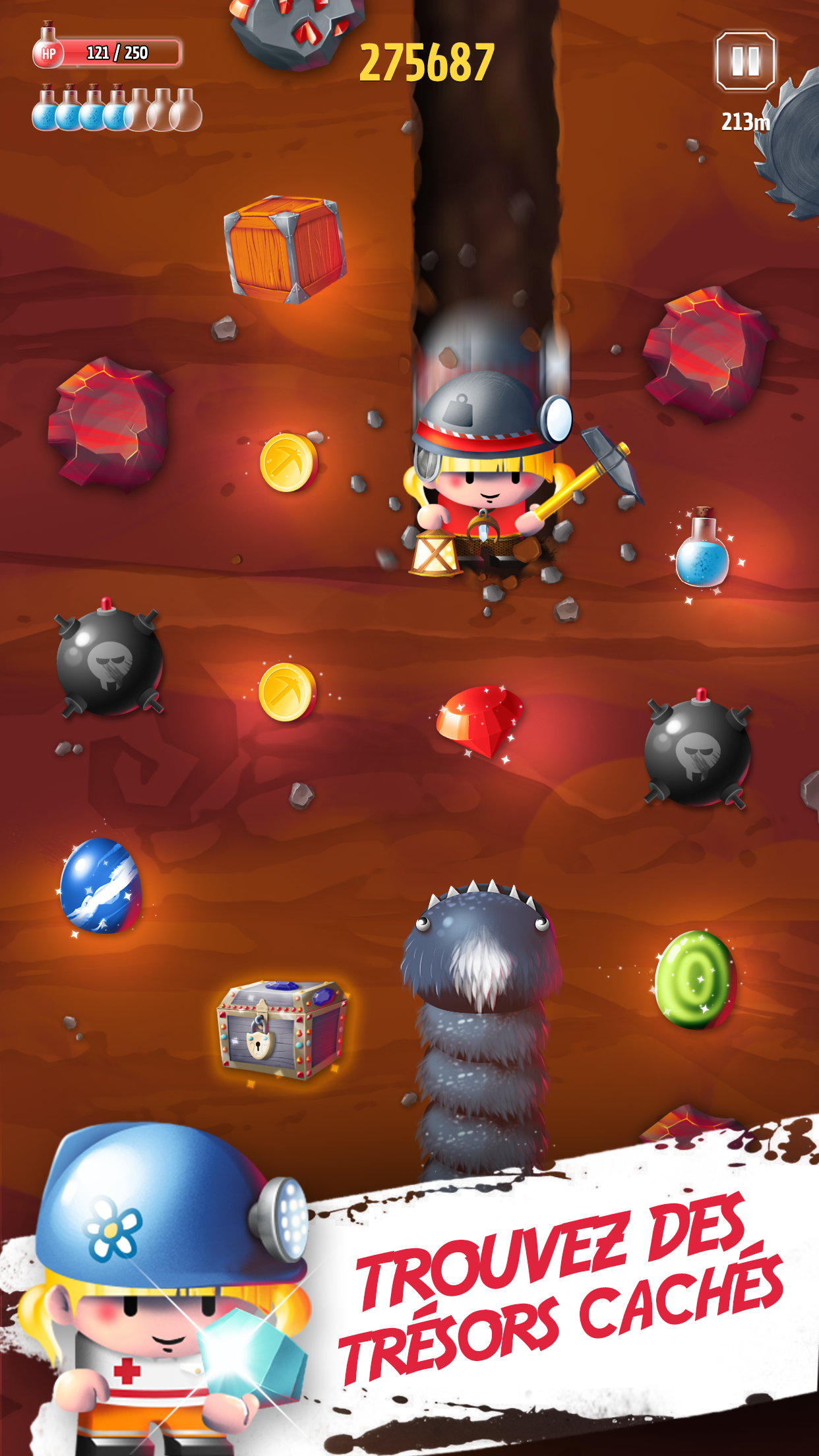 Android application Tiny Miners screenshort