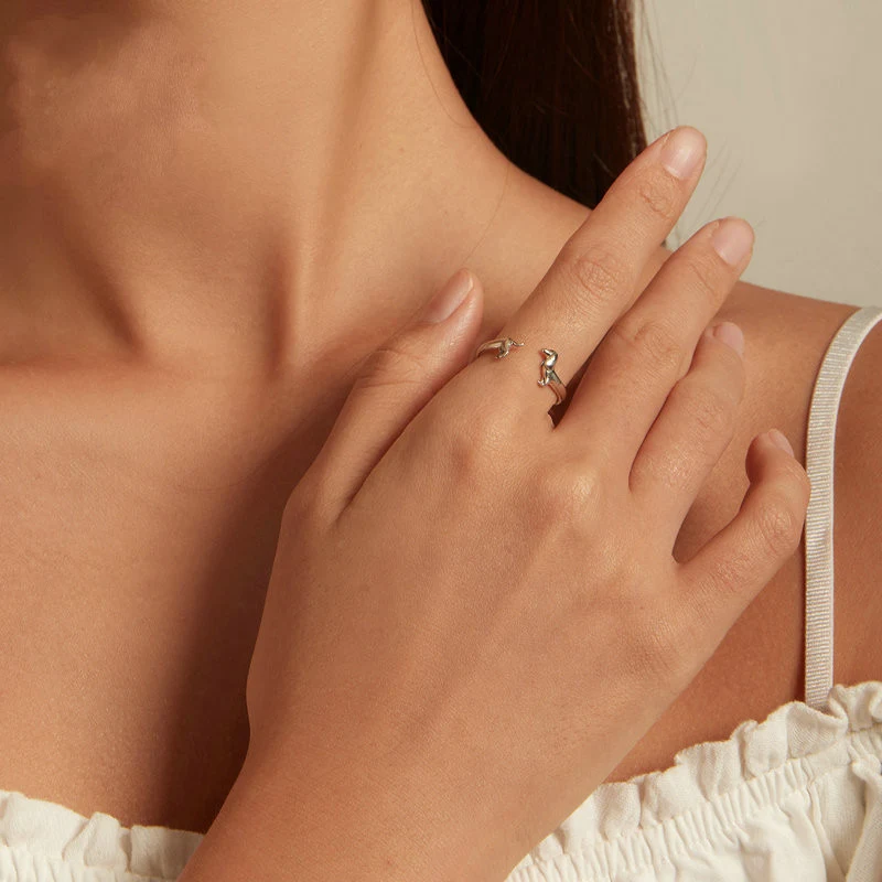 Title 2, Anello Bassotto in Argento Sterling Semplice. U...