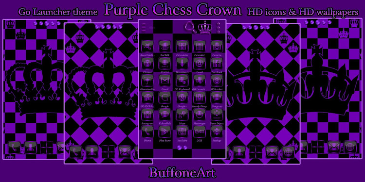 Purple Chess Crown Go Launcher - v2.2 - (Android)