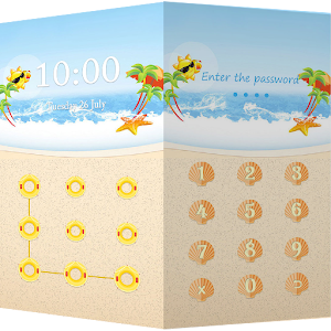 Applock Theme Beach logo
