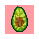 Tropical Low Poly Avocado Theme