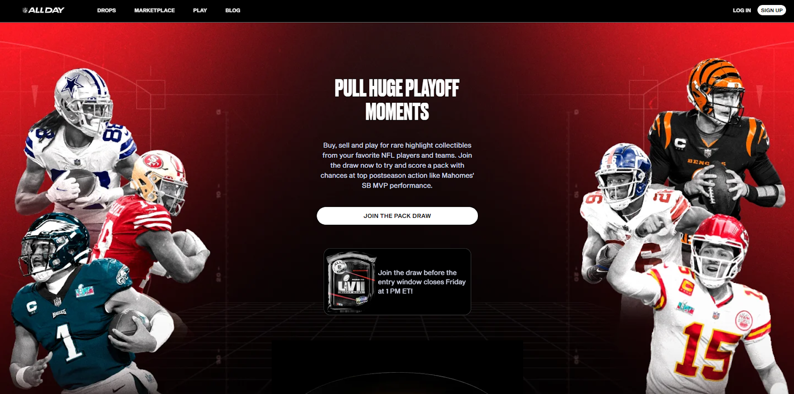 nfl all day nft marketplace