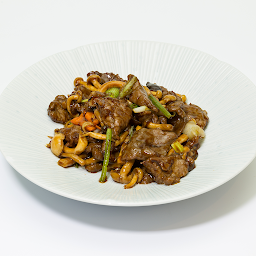 ⼭珍⽜⾁ / Beef with Assorted Mushroom