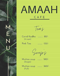 Alishaan Cafe menu 1