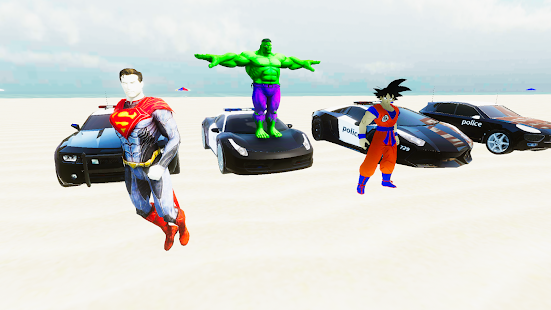SuperHero Cop Car Stunt Screenshot