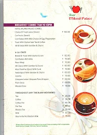 Hotel Miland Palace menu 1