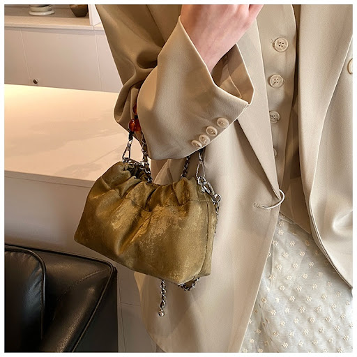 Title 18, Beaded Portable New Chinese Style Bucket Bag, a...