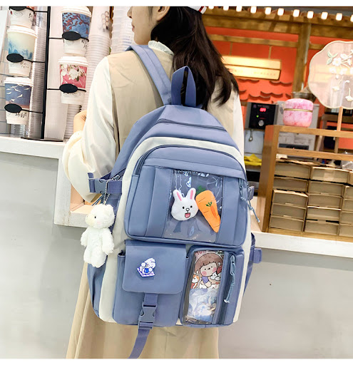 Title 19, Five-piece Lightweight Student Large Capacity B...