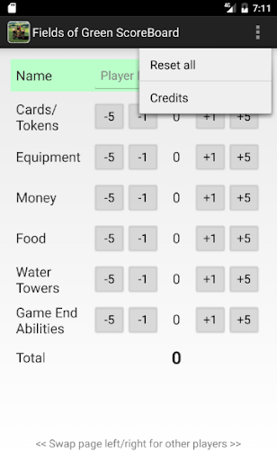 Screenshot Fields of Green ScoreBoard