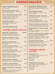 Green Valley Restaurant menu 2