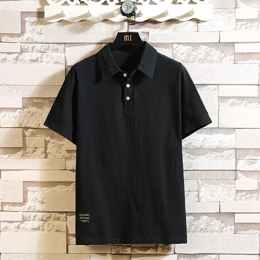 Title 3, Japanese Harajuku Short-Sleeved Lapel Style T-S...