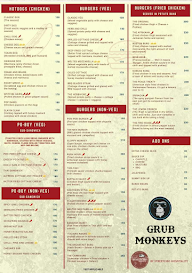 Grub Monkeys menu 1