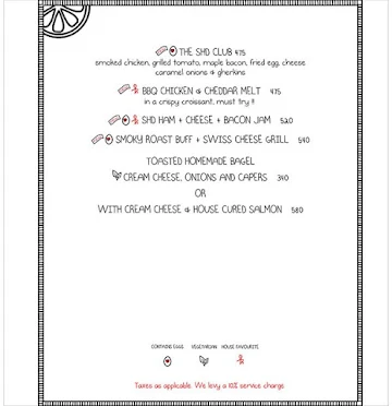 Smoke House Deli menu 