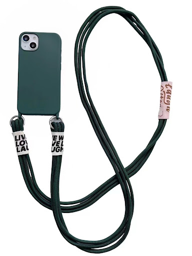 Title 8, Long Diagonal Lanyard Liquid Silicone Phone Cas...